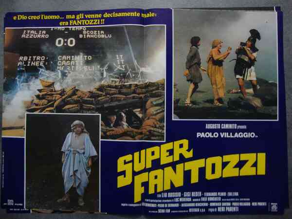 Neri Parenti (regista) Paolo Villaggio in "Super Fantozzi" Scena Film …