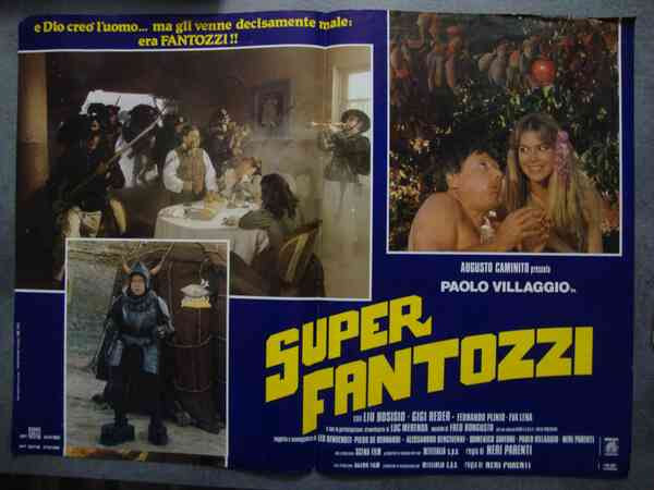 Neri Parenti (regista) Paolo Villaggio in "Super Fantozzi" Scena Film …