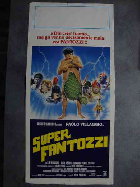 Neri Parenti (regista) Paolo Villaggio in "Super Fantozzi" Scena Film …