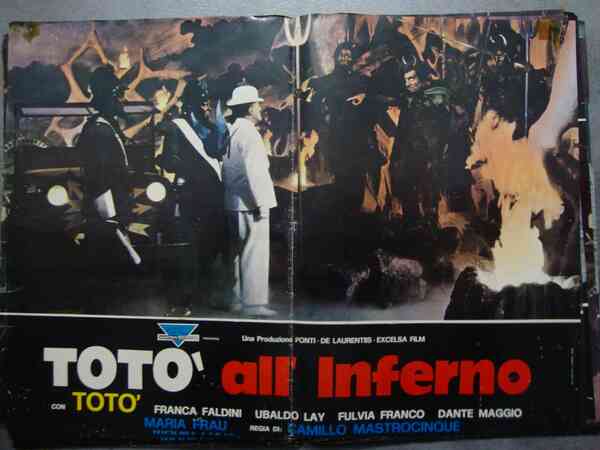 Camillo Mastrocinque (regista) Totò in "Totò all'inferno" Fotobusta cinematografica. Con …