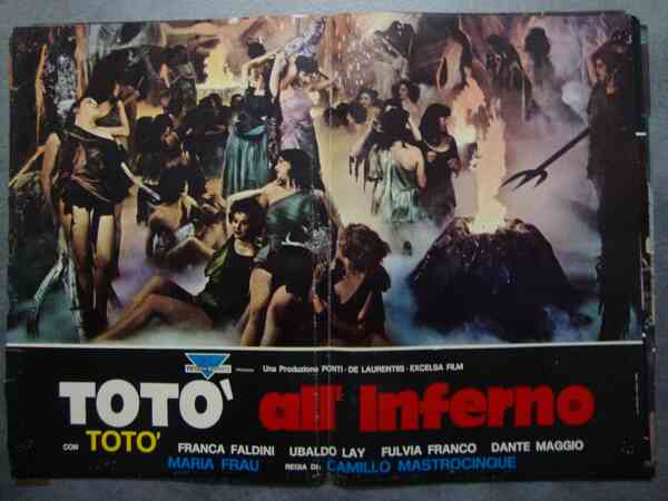 Camillo Mastrocinque (regista) Totò in "Totò all'inferno" Fotobusta cinematografica. Con …