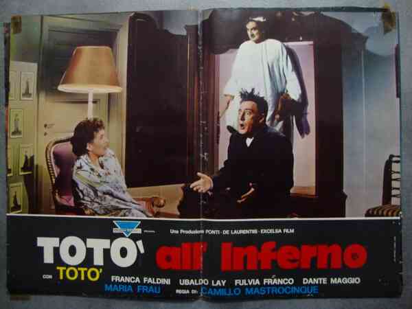 Camillo Mastrocinque (regista) Totò in "Totò all'inferno" Fotobusta cinematografica. Con …