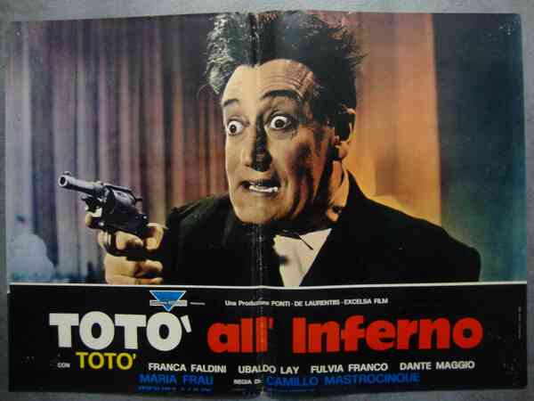 Camillo Mastrocinque (regista) Totò in "Totò all'inferno" Fotobusta cinematografica. Con …