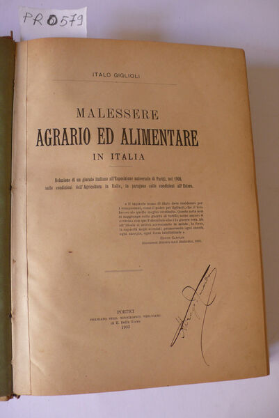 Malessere agrario ed alimentare in Italia