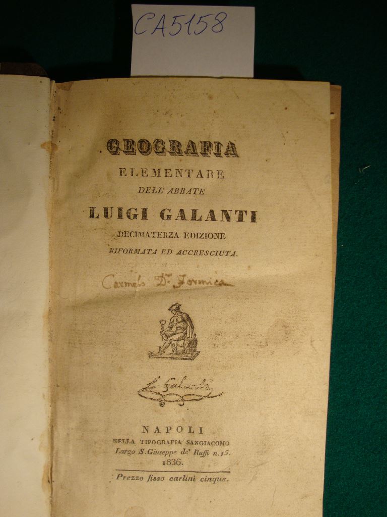 Geografia elementare dell'abbate Luigi Galanti