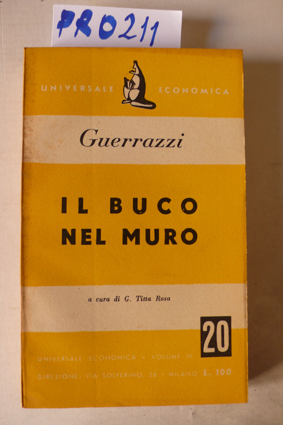 Il buco nel muro,romanzo