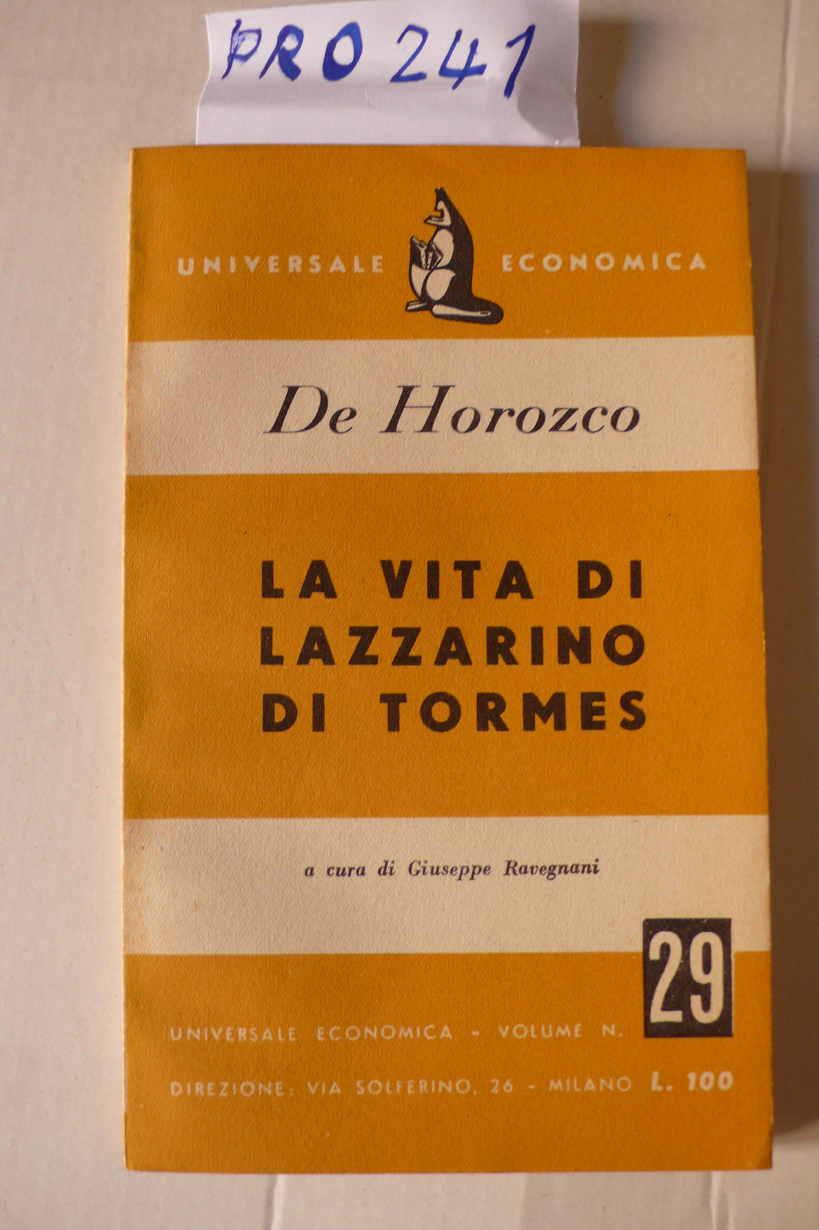 La vita di Lazzarino di Tormes