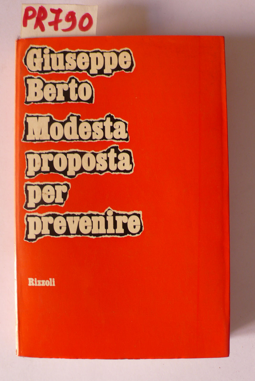 Modesta proposta per prevenire