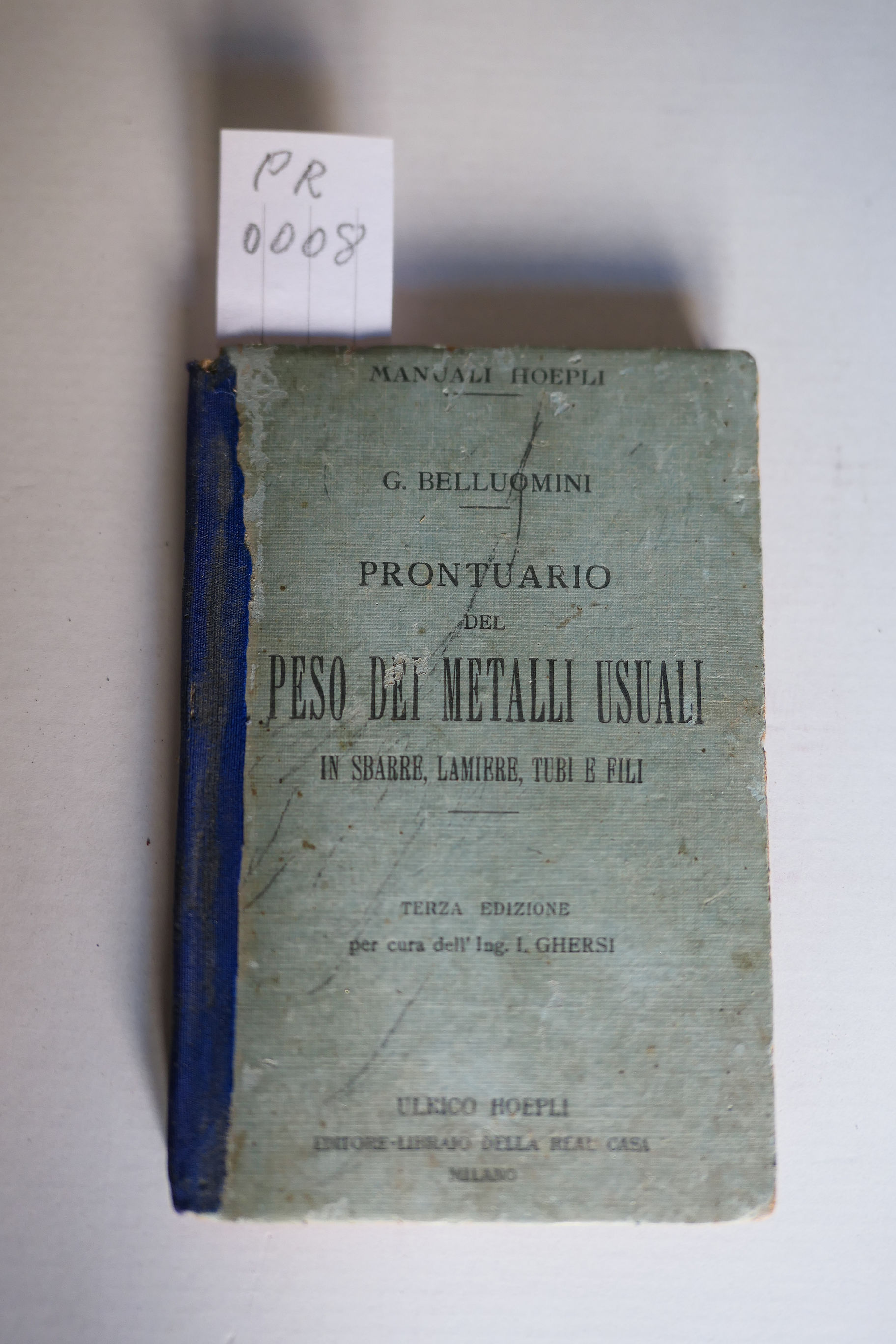 Prontuario del peso dei metalli usuali in sbarre lamiere,tubi e …