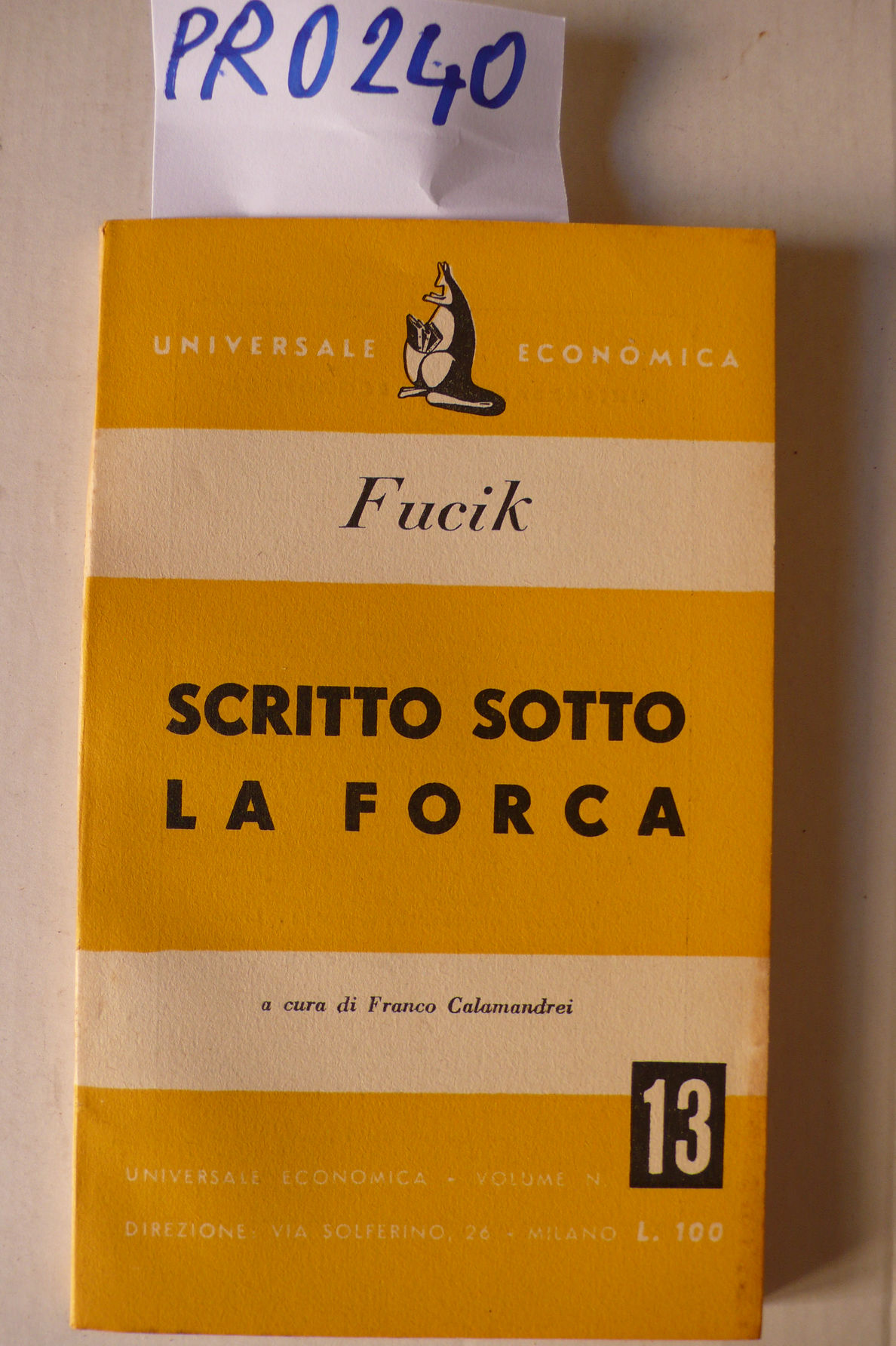 Scritto sotto la forca