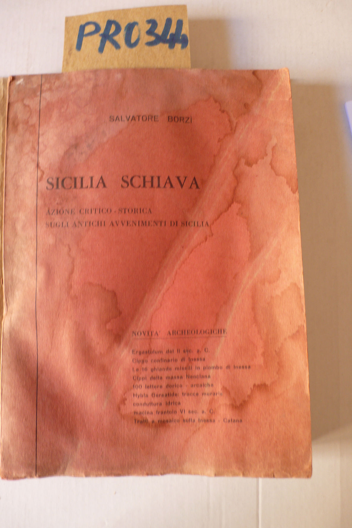 Sicilia schiava. Azione critico storica sugli antichi avvenimenti di Sicilia