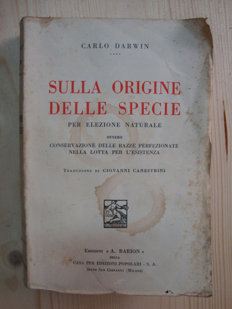 Sulla origine delle specie (per elezione naturale ovvero conservazione delle …