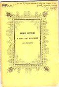 DODICI LETTERE D'ILLUSTRI RODIGINI CON ANNOTAZIONI