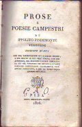 PROSE E POESIE CAMPESTRI DI IPPOLITO PINDEMONTE
