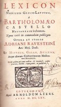 LEXICON MEDICUM GRAECO-LETINUM A BARTHOLOMAEO CASTELLO MESSANENSE INCHOATUM- OPERA ET …