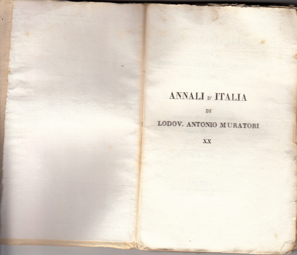 ANNALI D'ITALIA DAL PRINCIPIO DELL'ERA VOLGARE SINO ALL'ANNO 1750- COMPILATI …