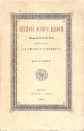 AFFEZIONE ACCIECA RAGIONE- RACCONTO PUBBLICATO NEL PERIODICO LA CIVILTA' CATTOLICA