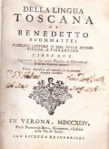 DELLA LINGUA TOSCANA DI BENEDETTO BUONMATTEI. LIBRI DUE- AGGIUNTEVI IN …