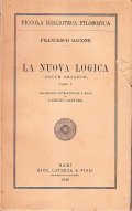 LA NUOVA LOGICA- NOVUM ORGANUM LIBRO I