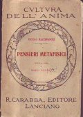 PENSIERI METAFISICI- SCELTI A CURA DI MARIO NOVARO