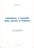 LIMITAZIONE E CONTROLLO DELLE NASCITE IN POLESINE- ESTRATTO DA RASSEGNA …