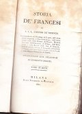 STORIA DE' FRANCESI DI J. C. L. SISMONDO DE' SISMONDI …