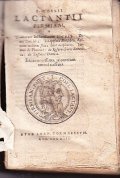 L. COELII LACTANTII FIRMIANI DIVINARUM INSTITUTIONUM LIBRI VII. EDITIO NOVISSIMA …