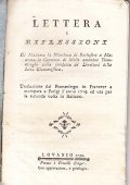 LETTERA E RIFLESSIONI DI MADAMA LA MARCHESA DI ROCHEFORT A …