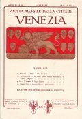 RIVISTA MENSILE DELLA CITTA' DI VENEZIA 1927 ANNO VI N. …