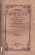 STORIA D'ITALIA CONTINUATA DA QUELLA DEL GUICCIARDINI SINO AL 1789 …