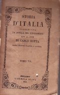 STORIA D'ITALIA CONTINUATA DA QUELLA DEL GUICCIARDINI SINO AL 1789 …