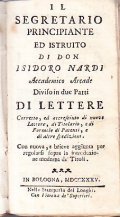 IL SEGRETARIO PRINCIPIANTE ED ISTRUITO DI DON ISIDORO NARDI ACCADEMICO …