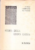 STORIA DELLA LINGUA LATINA- APPENDICE LA FORMAZIONE DELLA LINGUA LETTERARIA …