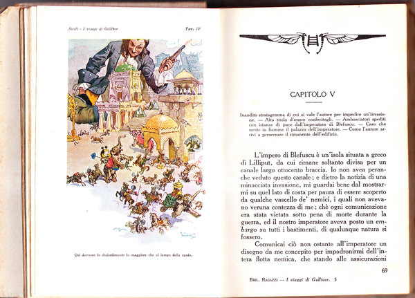 I VIAGGI DI GULLIVER VOLUME 1- ILLUSTRAZIONI DI GUSTAVINO FREGI …