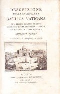 DESCRIZIONE DELLA SACROSANTA BASILICA VATICANA SUE PIAZZE PORTICI GROTTE SACRISTIE …