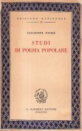 STUDI DI POESIA POPOLARE- OPERE COMPLETE DI GIUSEPPE PITRE' VOL. …