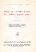 ARCHIVIO PER LA RACCOLTA E LO STUDIO DELLE TRADIZIONI POPOLARI …