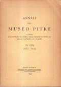 ANNALI DEL MUSEO PITRE' XI-XIII 1960-1962- A CURA DELL'ISTITUTO DI …