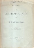RIVISTA DI ANTROPOLOGIA VOL. XVI FASC. II-III 1911- ATTI DELLA …
