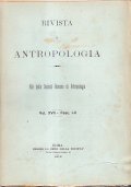 RIVISTA DI ANTROPOLOGIA VOL. XVII FASC. I-II 1912- ATTI DELLA …