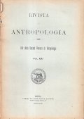 RIVISTA DI ANTROPOLOGIA VOL. XXI 1916-1917- ATTI DELLA SOCIETA' ROMANA …