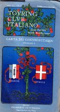 CARTA DEI CONFINI D'ITALIA FOGLIO I FRANCIA E ITALIA
