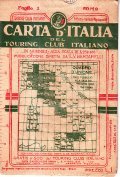 CARTA D'ITALIA DEL TOURING CLUB ITALIANO FOGLIO 3 COMO- IN …