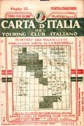 CARTA D'ITALIA DEL TOURING CLUB ITALIANO FOGLIO 15 PORTO MAURIZIO- …
