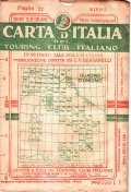 CARTA D'ITALIA DEL TOURING CLUB ITALIANO FOGLIO 22 SIENA- IN …