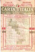 CARTA D'ITALIA DEL TOURING CLUB ITALIANO FOGLIO 24 MACERATA- IN …