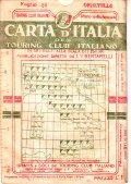 CARTA D'ITALIA DEL TOURING CLUB ITALIANO FOGLIO 26 ORBETELLO- IN …
