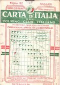 CARTA D'ITALIA DEL TOURING CLUB ITALIANO FOGLIO 32 SASSARI- IN …