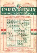 CARTA D'ITALIA DEL TOURING CLUB ITALIANO FOGLIO 33 TEMPIO PAUSANIA- …