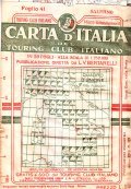 CARTA D'ITALIA DEL TOURING CLUB ITALIANO FOGLIO 41 SALERNO- IN …